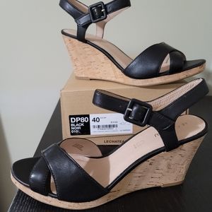 NWT - Black Wedge Shoes. Size 9us. Size 40uk.